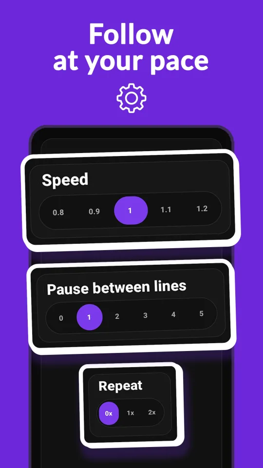 Preview of a LingoTalks speaking exercise